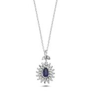 Koçak 0.61 Karat Safir Kadın Pırlanta Kolye