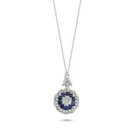 Koçak 0.88 Karat Safir Kadın Pırlanta Kolye