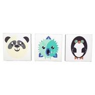 Koçtaş 3'lü Kanvas Set Panda Tablo