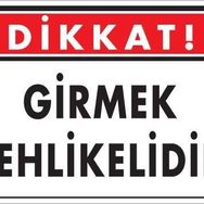 KOD:1401 Girmek Tehlikelidir 25x35 Uyarı Levhası