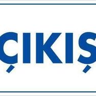 KOD:1651 Çıkş 17.5x25 Uyarı Levhası