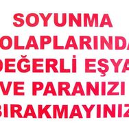 KOD:440 Soyunma Dolabı 25x35 Uyarı Levhası