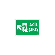 KOD:947 Acil Çıkış 25x35 Uyarı Levhası