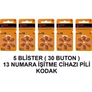 Kodak 13 Numara 5 Paket Kodak İşitme Cihazı Pili