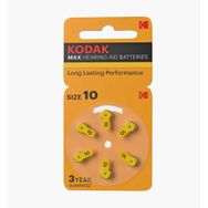 Kodak 6 Adet 10 Numaralı İşitme Cihazı Pili