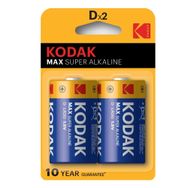 Kodak Max Alkalin Büyük 2 Adet Kalın Pil