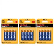 Kodak Max Super Alkalin 3x4 12 Adet Alkalin Kalem Pil