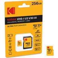 Kodak Mikro SD 256 GB UHS-I U3 Ultra Performans Hafıza Kartı