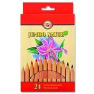 Koh-i Noor 194267 2174 Natur Jumbo 24'lü Naturel Kuru Boya Kalemi