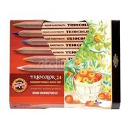 Koh-i Noor 3154 Tricolor Grand Drawing Pencils 24'lü Kuru Boya Seti