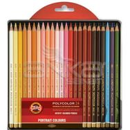 Koh-i Noor Polycolor Portrait 24'lü Set Kuru Boya Kalemi