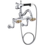 Kohler Antique Krom Desenli Volan Banyo Bataryası