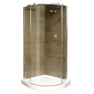 Kohler Indigo Quadrant Sola Kayar Kapılı 90x90 cm Tekne Kabin Takımı