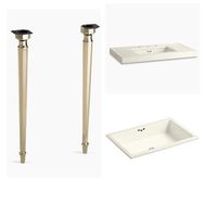 Kohler Saree Altın Ayaklı Lavabo Takımı