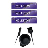 Koleston 5.37 3 Adet Tüp Saç Boyası ve Saç Boyama Seti