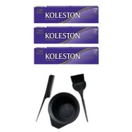 Koleston 5.66 3 Adet Tüp Saç Boyası ve Saç Boyama Seti