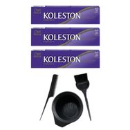 Koleston 7.1 3 Adet Tüp Saç Boyası ve Saç Boyama Seti