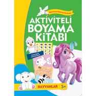 Koloni Çocuk Aktiviteli Boyama Kitabı 5 Yaş - Hayvanlar Yeşil Kitap