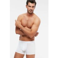 Kom Tight Beyaz Pamuklu 2'li Erkek Boxer