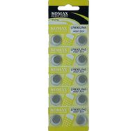 Komax AG9 LR936/LR45/394 10'lu Alkalin Düğme Pil