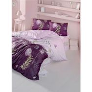 Komfort Home Hale Ranforce Mor Tek Kişilik Nevresim Takımı Seti