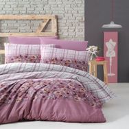 Komfort Home Tek Kişilik Ranforce Alvina Rose Nevresim Takımı