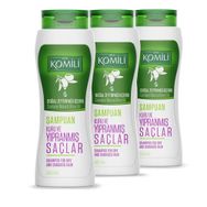 Komili Kuru ve Yıpranmış Saçlar 3x500 ml Vegan Şampuan