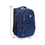 Konfores 1550-2226 Lacivert Anatomik Yarasa Sırt Unisex Okul Çantası