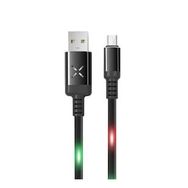 Konfulon DC-09 Ses Duyarlı Işıklı Siyah 1 mt 2A Micro USB Kablo