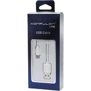 Konfulon S02 Beyaz 3 m Micro USB 2.4 A Şarj Data Kablosu
