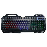 Konfulon V1 Siyah RGB Işıklı Metal Yüzey Türkçe Q Kablolu Gaming Klavye