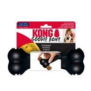 Kong 18 cm Siyah Medium Kemik Şeklinde Kauçuk Köpek Oyuncağı