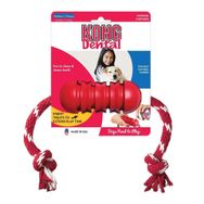 Kong Dental Kırmızı Small Diş Temizliği için İp Sallantılı Köpek Çiğneme Oyuncağı