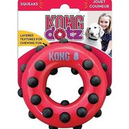 Kong Dotz 9.5 cm Siyah Kırmızı Small Halka Sesli Köpek Oyuncağı