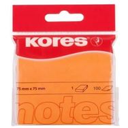 Kores 100 Yaprak 75x75 mm Neon Turuncu Yapışkanlı Not Kağıdı