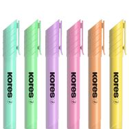 Kores 6'lı Pastel Renkli Fosforlu Kalem