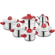 Korkmaz A1708-2 Hera Kırmızı 14 Parça Hiper Set