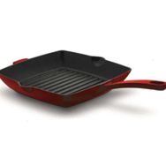 Korkmaz A2848-1 Casta Kare Grill Döküm 30x30 cm Kırmızı Tava