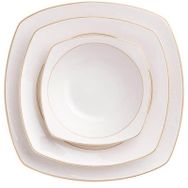 Korkmaz A8131 Mona Collection 60 Parça Kare Yemek Takımı