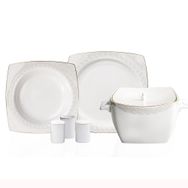 Korkmaz A8451 Bone Selection 60 Parça Kare Yemek Takımı
