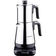 Korkmaz A850-02 Moderna Siyah Krom Çay Makinesi