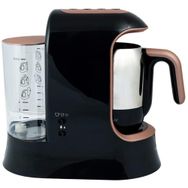 Korkmaz A862-02 Kahvekolik Aqua Siyah Rosa Gold Kahve Makinesi