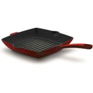 Korkmaz Casta 26x26 cm Kırmızı Kare Grill Döküm Tava