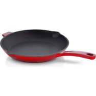 Korkmaz Casta Yuvarlak Grill Kırmızı 20x20 cm Döküm Tava