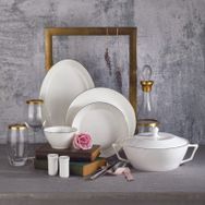 Korkmaz Lines Collection Yuvarlak 58 Parça Yemek Takımı