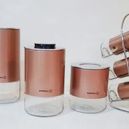 Korkmaz Stora Plus Rosegold 7 Parça Baharat Seti