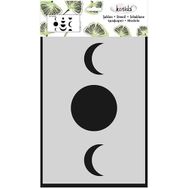 Kosida 20x30 cm Ay 3 Adet Stencil Set