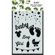 Kosida 20x30 cm Bebek Geliyor Stencil
