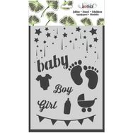 Kosida 20x30 cm Bebek Geliyor Stencil