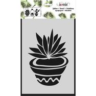 Kosida 20x30 cm Kaktüsler 3 Adet Stencil Set